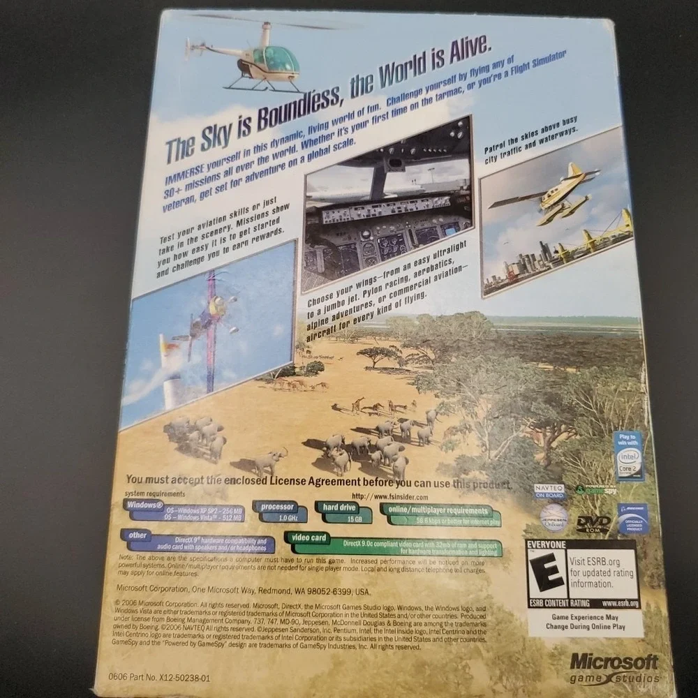 Microsoft Flight Simulator X (PC/DVD/2006) w/Product Key And Both Discs